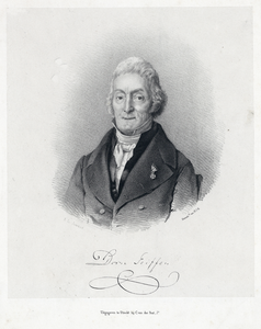 38878 Portret van G. Dornseiffen, geboren 1774, rector aan het gymnasium te Utrecht (1832-1849), overleden 1858. ...